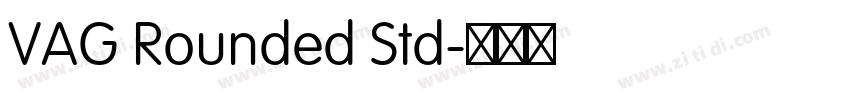VAG Rounded Std字体转换